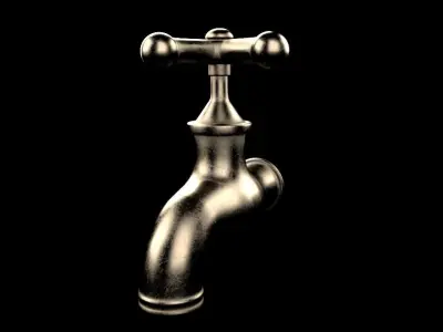 Water tap 3D model