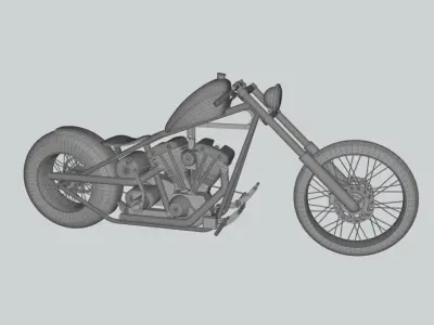 Chopper Bike Free 3D model