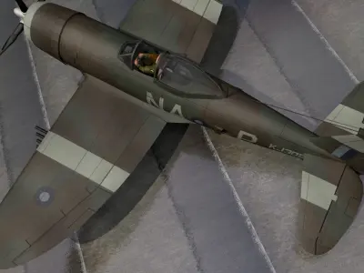 Republic Thunderbolt Mk-2 - RAAF 3D model