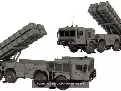 Big Military Vehicle 3D Model Pack