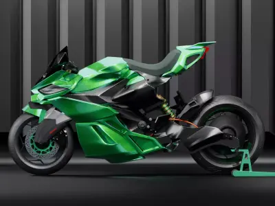Sci-Fi Superbike 3D model