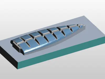 Toy Yacht  Injection mold CNC machining Free 3D model