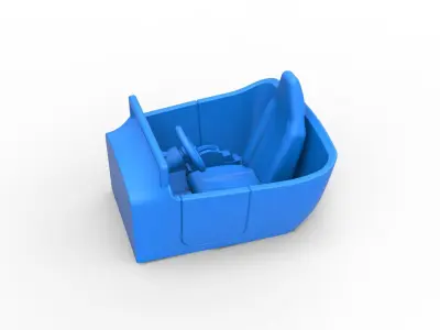 Cockpit Scale 1 to 25 3D print model