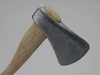 Lumberjack Axe Low-poly Low-poly 3D model