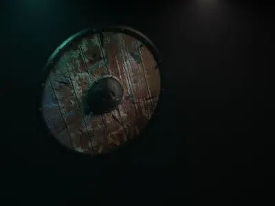 Axe Shield 3D model