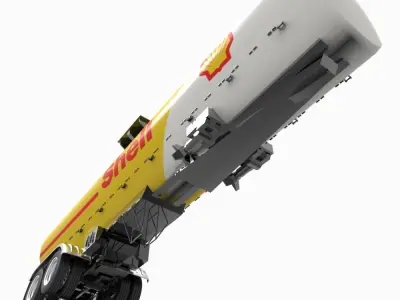 Shell Tanker Low-poly 3D model
