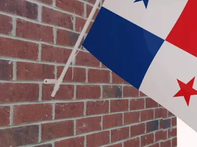 Flag of Panama 3D model