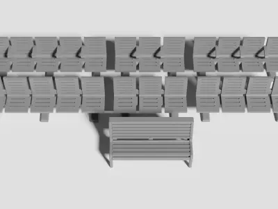 H0 Benches Modelset 3D print model