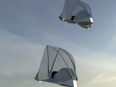 futuristic vehicle Free 3D model
