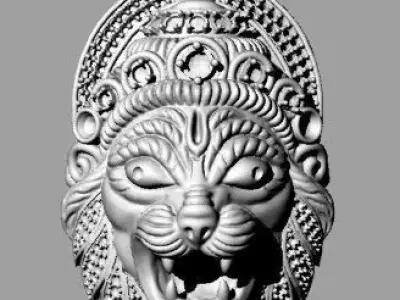 lion head 3D print model