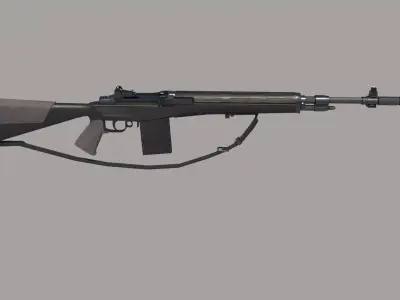 M14 Rifle Low-poly 3D model