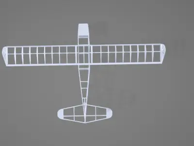 3D Printable Disassembled Light Aircraft  3D print model