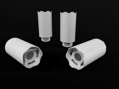 V Seven Weapon Systems Helios Linear Compensator 45ACP Low-poly 3D model