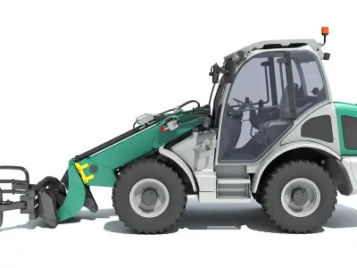 Wheel Loader 3D model 3