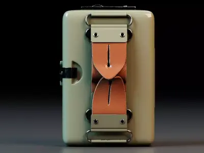 Retro Industrial Emergency Device 3D model