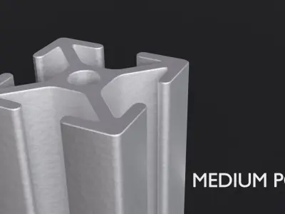 8020 25mm 4-slot extrusion 3D model