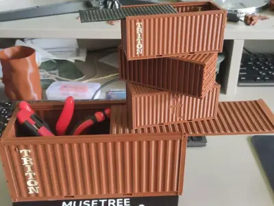 Shipping container 20DV printable 3D print model