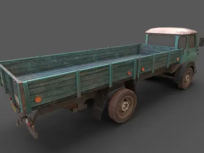 Game-Ready Truck Low-poly 3D model