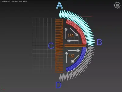 High Voltage Directional Amplitude Wave Hull Loop - Concept 3D model