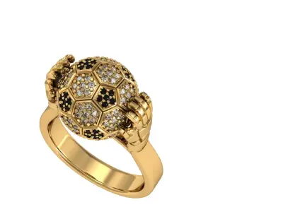 foot ball ring 3D print model