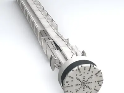Tunnel Boring Machine TBM 3D model