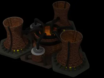 red alert 2 soviet nuclear reactor  3D model