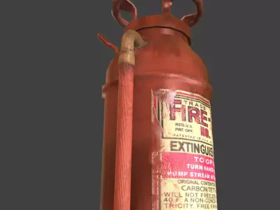 Fire Extinguisher Game Ready Low-poly 3D model