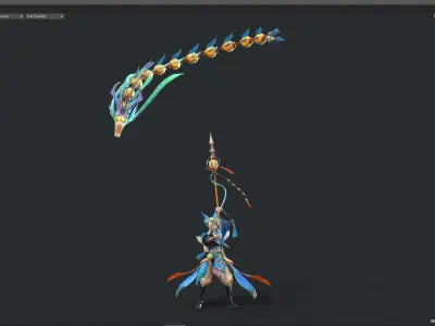 dragon dance 3D model