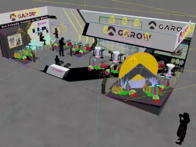 Two wheeler exhibition 3D model