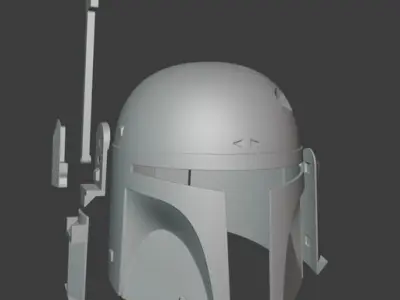 Boba Fett Helmet Mandalorian version 3D print model