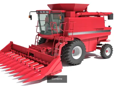Combine Harvester 3D Models 3D Model Pack
