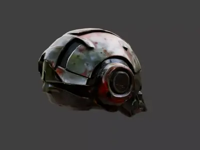 Metal Sentinel Low-poly 3D model