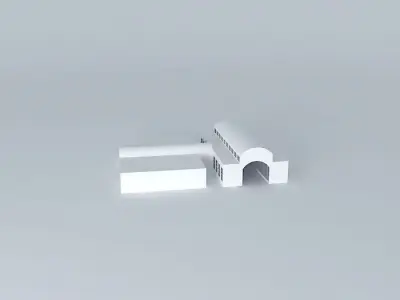 Train Station Free 3D model buy