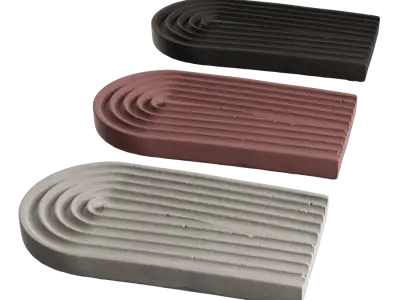  Thick Arch Concrete Serving Board Models 