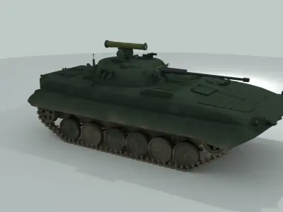 BMP-2 russian armoured vehicle 3D model