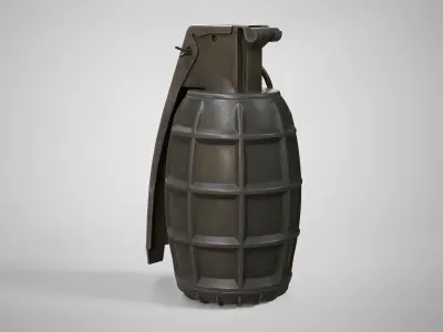 DM51 Hand Grenade AAA Game Ready Low-poly 3D model