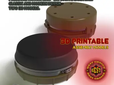 PMN 4  Russian Anti personnel Landmine 3Dprinable moulage 3D model