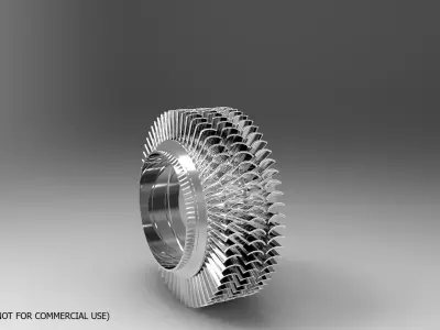 compressor blisk Free 3D model