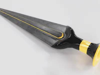 Dagger Low Poly Model With PBR For Gamings Metaverse GTA Low-poly 3D model