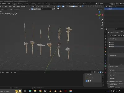 Barbarian Weapon Pack 3D model