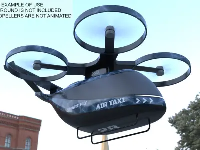 Air taxi 2025 PBR II 3D model