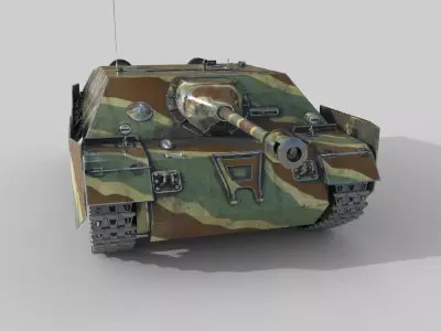 Jagdpanzer IV L48 Low-poly 3D model