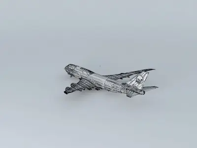 Air Force One SAM 30000 747-8 Free 3D model