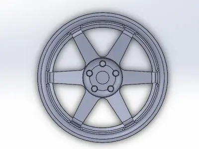 TE37 Wheels 3D print model