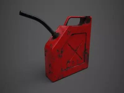 Gas Canister Low-poly 3D model buy