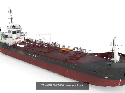 Collection Tankers 5 colors 3D Model Pack