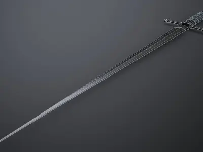 Misericorde Dagger Low-poly 3D model