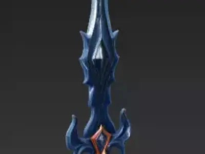 Wolf Sword 3D Models Collection- Stylized Fantasy Weapons 3D Model Pack