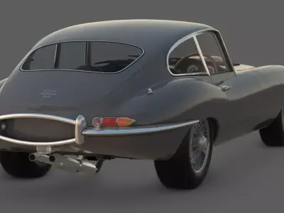 1963 Jaguar E-Type XK-E Series 3D Model   3D model