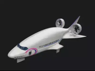 Modular Shuttle Transport 3D Asset 3D model